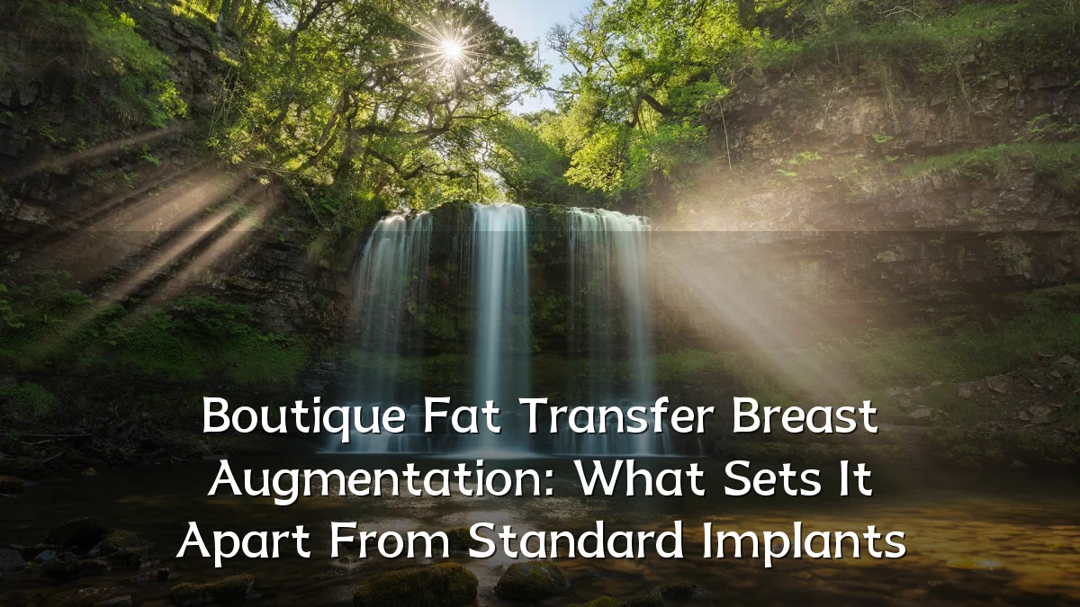 Boutique Fat Transfer Breast Augmentation: What Sets It Apart From Standard Implants