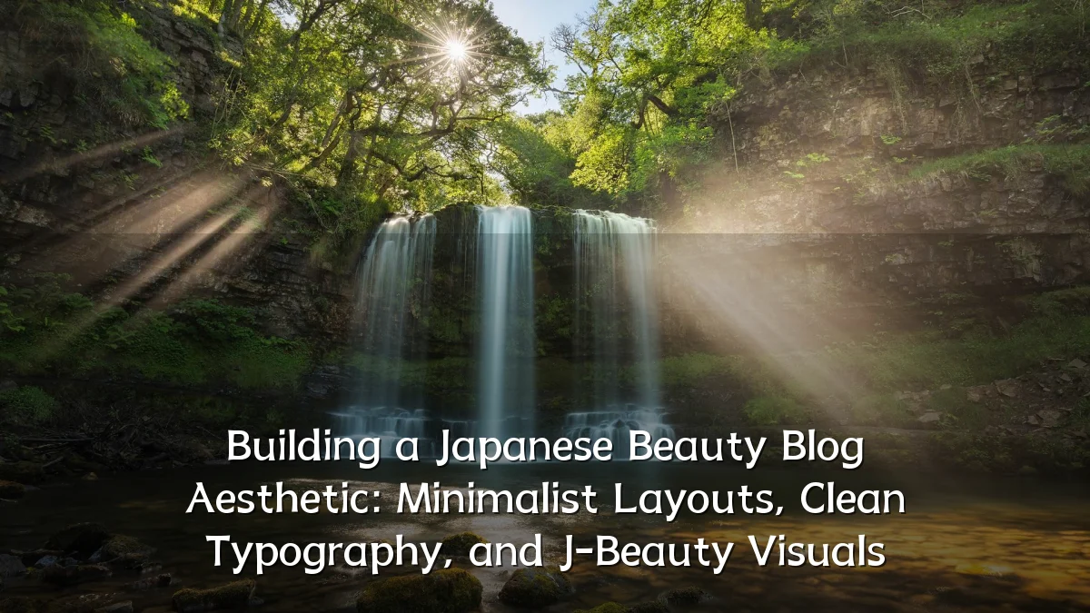 Building a Japanese Beauty Blog Aesthetic: Minimalist Layouts, Clean Typography, and J-Beauty Visuals